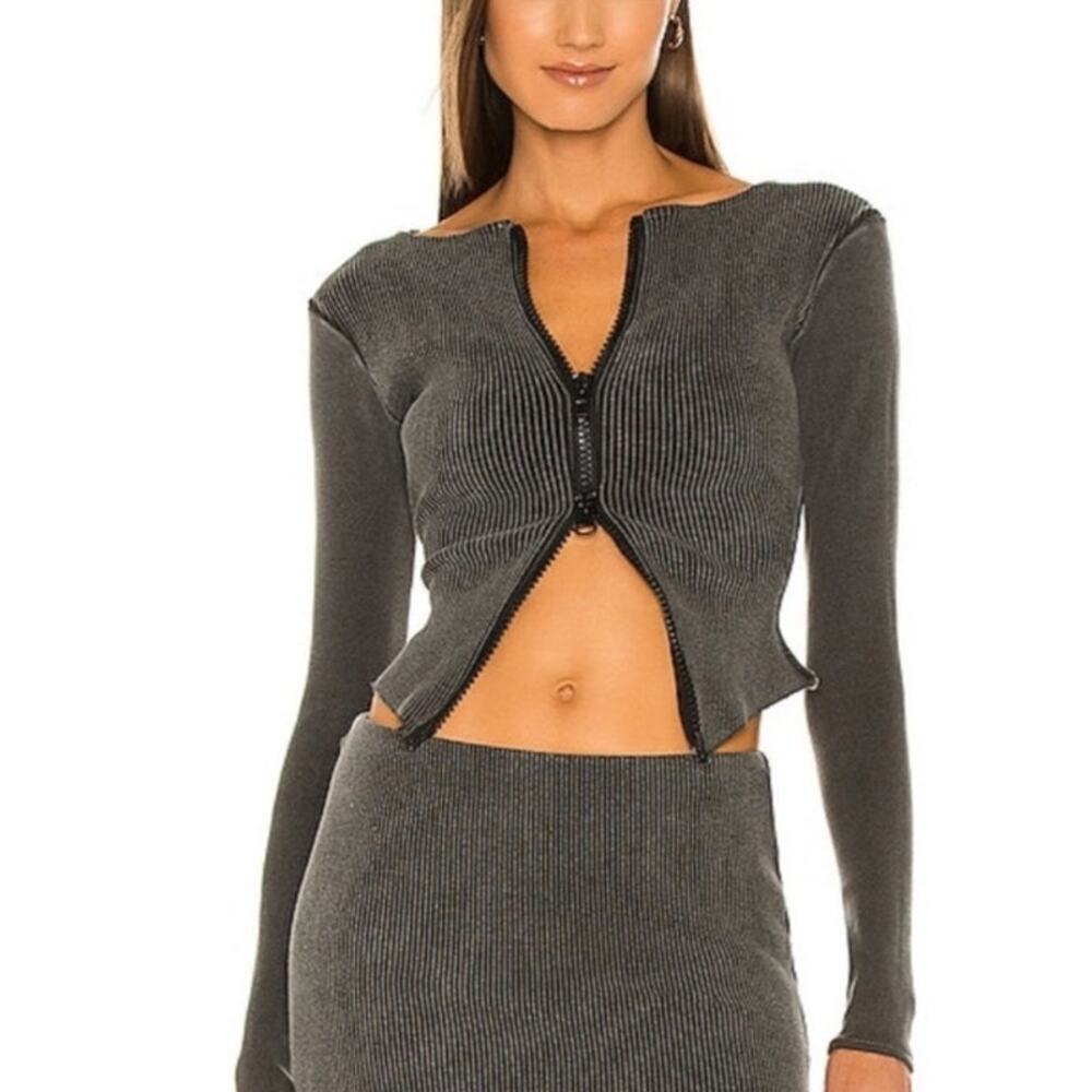 The K Label Kache Raw Edge Rib Top Size Small